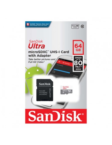 Ultra 533x 64Gb Sandisk memory card