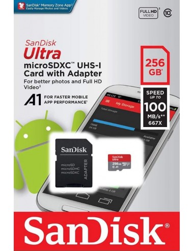 Tarjeta Sandisk Ultra MicroSd 256 GB...