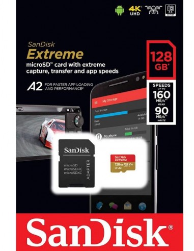 Sandisk Extreme MicroSd 128GB card...