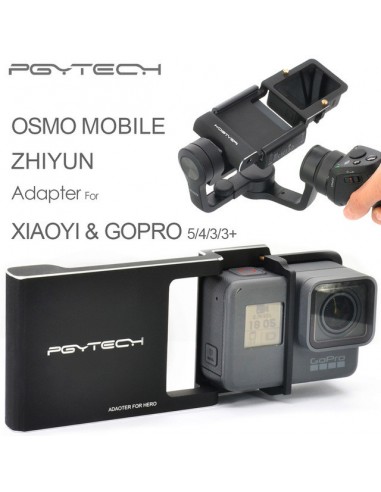 Girar estudio plan ⭐ Buy Adapter for DJI Osmo Mobile zhiyun Gopro Hero 5 4 3 + xiaoyi  accessories switch mount plate gimbal