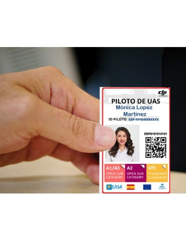 Pilot ID AESA PVC Card, Vertical format